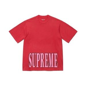 Supreme Cracked Stretched Short Sleeve Top ‘Red’